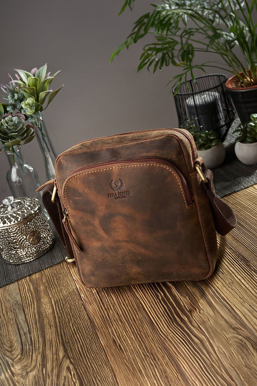  Naturledertasche model 191535 Galanter 